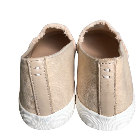 Splendid NWT Aida Pull On Frayed Canvas Loafer Sneaker Sand - Picture 4 of 8